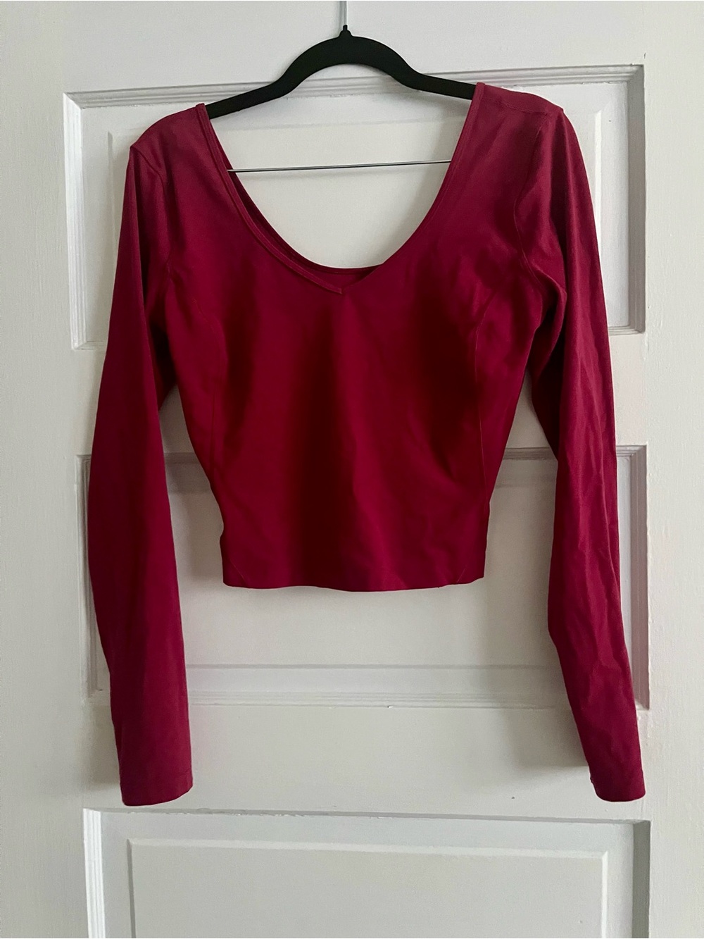 Lululemon Align Long Sleeve Crop Top - Berry Size 8